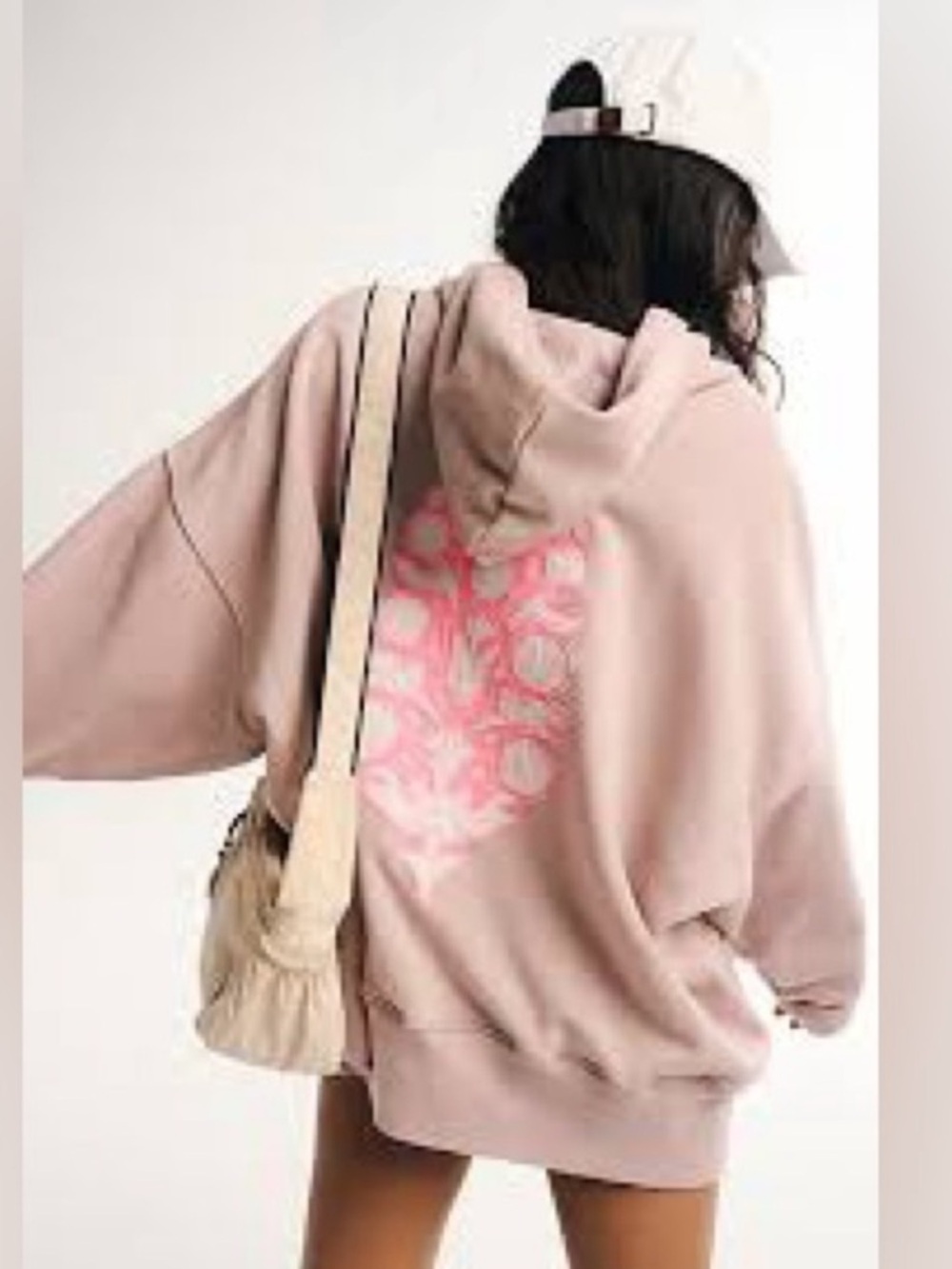 🌸 FREE PEOPLE SPRINT TO FINISH LOGO HOODIE | LARGE